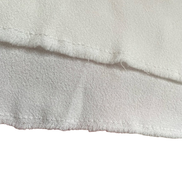 MELISSA Nepton Violet Raw Hem Cream Sleeveless Top, Size M - Picture 4 of 6